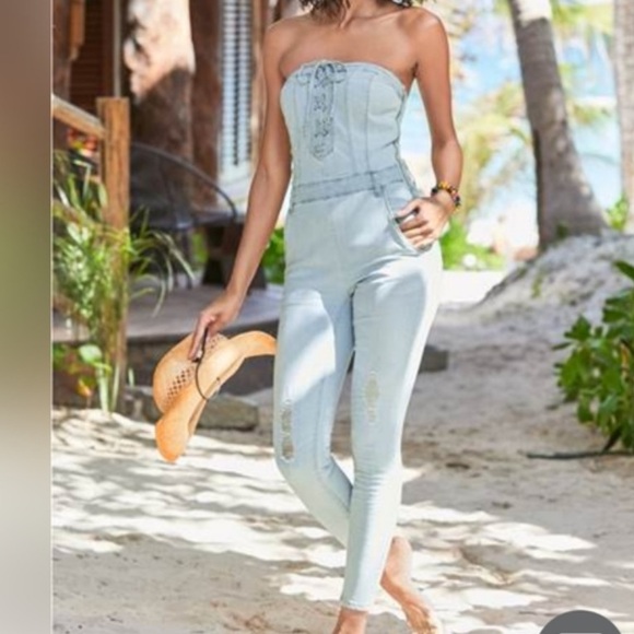 VENUS Pants - Venus Denim Jumpsuit